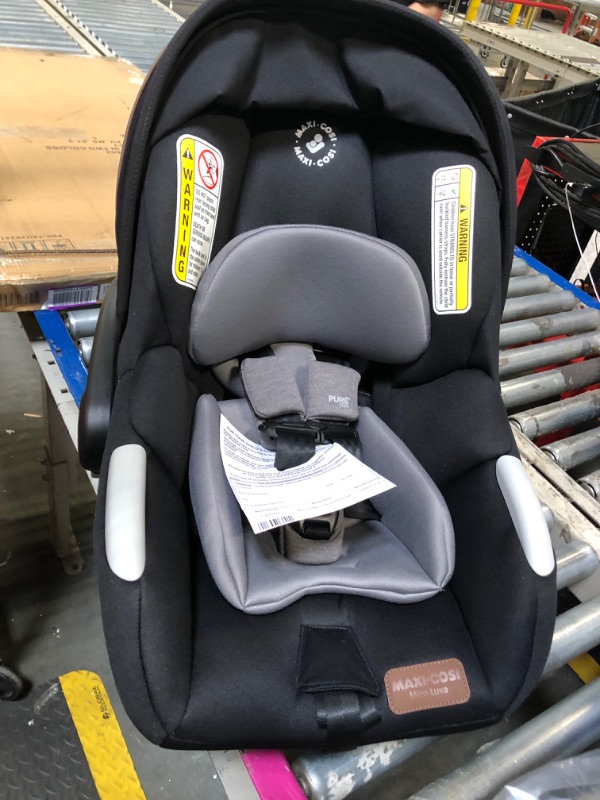 Photo 1 of **BRAND NEW OPENED IN NELLIS WAREHOUSE**
Maxi-Cosi Mico Luxe Infant Car Seat with Base, Rear Facing Car Seat For Babies, Baby Carseat 4-30 lbs, Baby Car Seats, Infant Car Seats, Midnight Glow