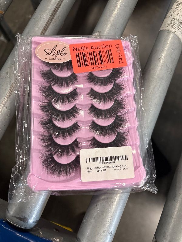 Photo 1 of False Eyelashes Wispy Lashes Pack 3D Volume Fluffy Lashes Fake Eyelashes C Curl Strip Lashes Natural Looking Fake Eyelashes 7 Pair Siligli           