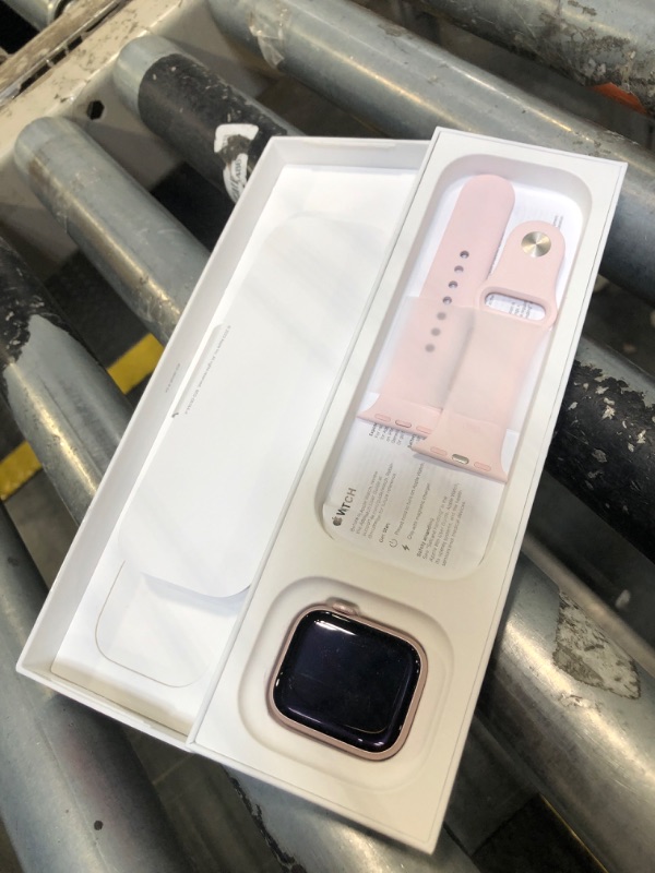 Photo 1 of ***Used / Locked to previous owner / Parts only***LOCKED Apple Watch Series 9 [GPS 41mm] Smartwatch with Pink Aluminum Case with Light Pink Sport Band S/M. Fitness Tracker, ECG Apps, Always-On Retina Display, Water Resistant (MR933LW/A)