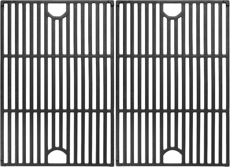 Photo 1 of Grill Grates for Nexgrill Remplacement Parts 5 Burner 720-0888N 720-0888, 17 inch Cast Iron Cooking Grate Remplacement for Nexgrill 4 Burner 720-0830H 720-0830X 720-0888S 720-0783W for Nextgrill 5 Burner 
