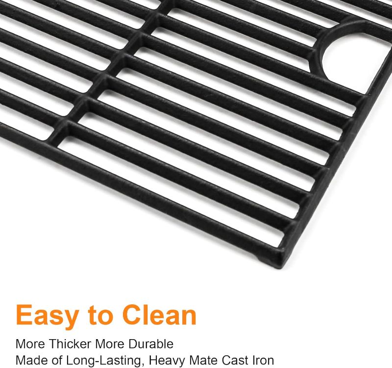 Photo 1 of Grill Grates for Nexgrill Remplacement Parts 5 Burner 720-0888N 720-0888, 17 inch Cast Iron Cooking Grate Remplacement for Nexgrill 4 Burner 720-0830H 720-0830X 720-0888S 720-0783W for Nextgrill 5 Burner 