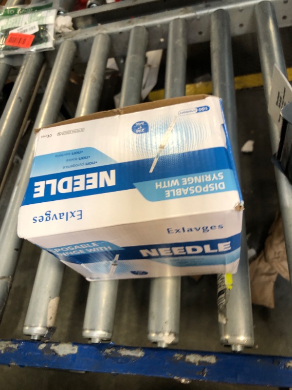 Photo 1 of 100 Pack Disposable 3ml/cc Lab Syringes with 23Ga 1 Inch Needle Luer Lock, Individually Sealed Packed