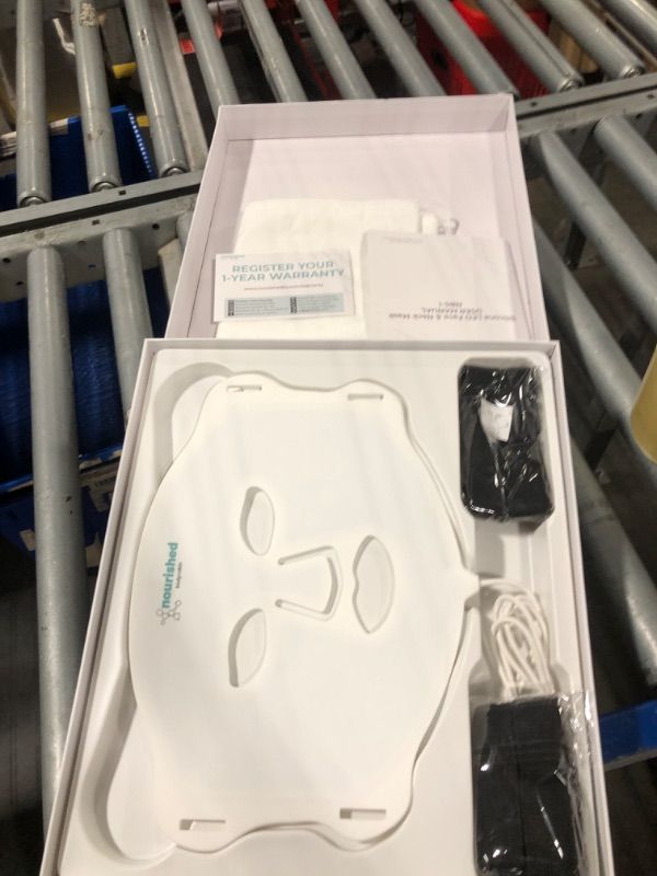Photo 1 of  *** USED *** MISSING NECK MASK***
Nourished Bodynskin LED Light Therapy Face & Neck Mask - Facial Skin Care Device - 7 Colors Red & Blue - Rejuvenation, Anti-aging Product for Wrinkles
