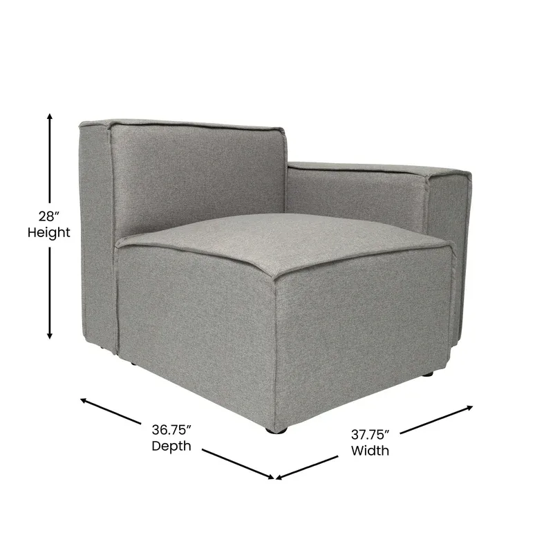 Photo 1 of ***MISSING PARTS**Bridgetown Luxury Modular Sectional Sofa, Right Side with Arm Rest.