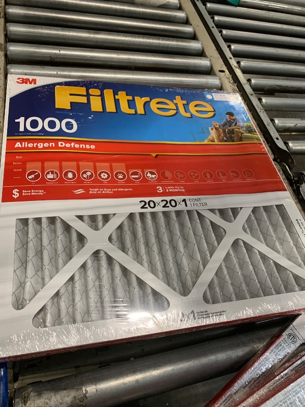 Photo 1 of 3M Filtrete 20 in. H x 20 in. W x 1 in. D 11 MERV Air Filter