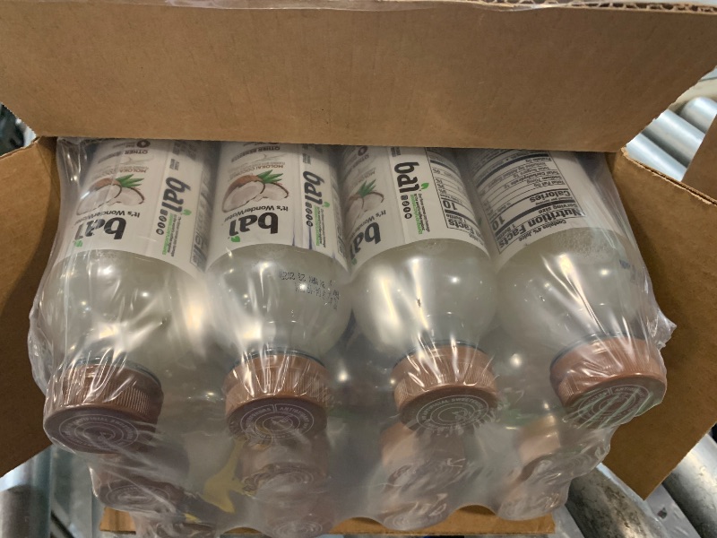 Photo 1 of Bai Antioxidant Infused Water Beverage, Molokai Coconut, with Vitamin C and No Artificial Sweeteners, 18 Fluid Ounce Bottle, 12 Pack