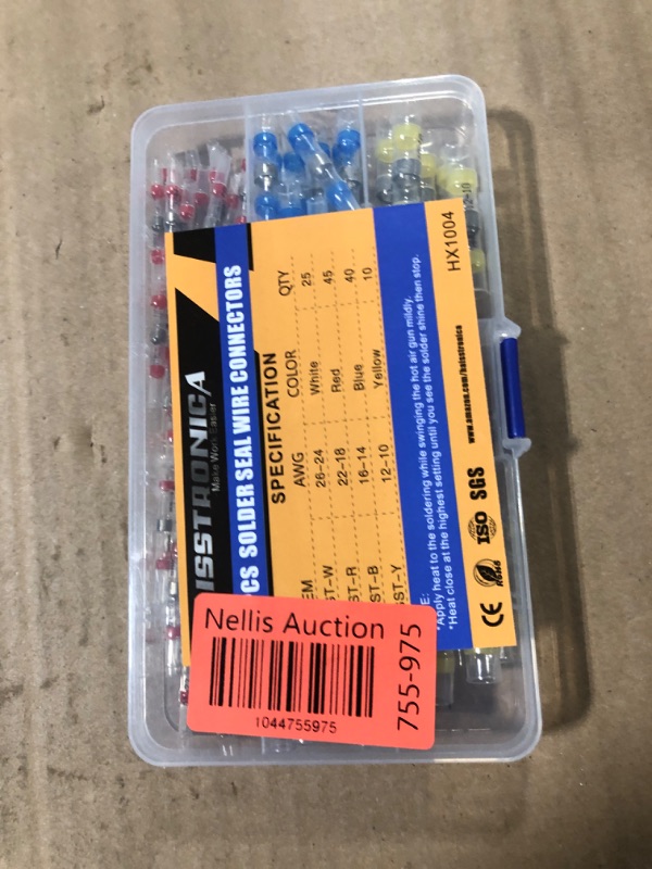 Photo 1 of haisstronica 120PCS Solder Seal Wire Connectors, Marine Grade Heat Shrink Butt Splice Connectors for Electrical, Stereo, Corrosion and Weatherproof