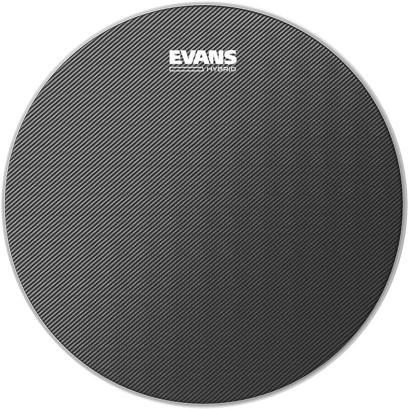 Photo 1 of Evans  Drumhead - Hybrid Marching Snare Drum Head - For Sensitivity, Dynamic Range - Enhances Projection, Durability - Grey, 13 Inch