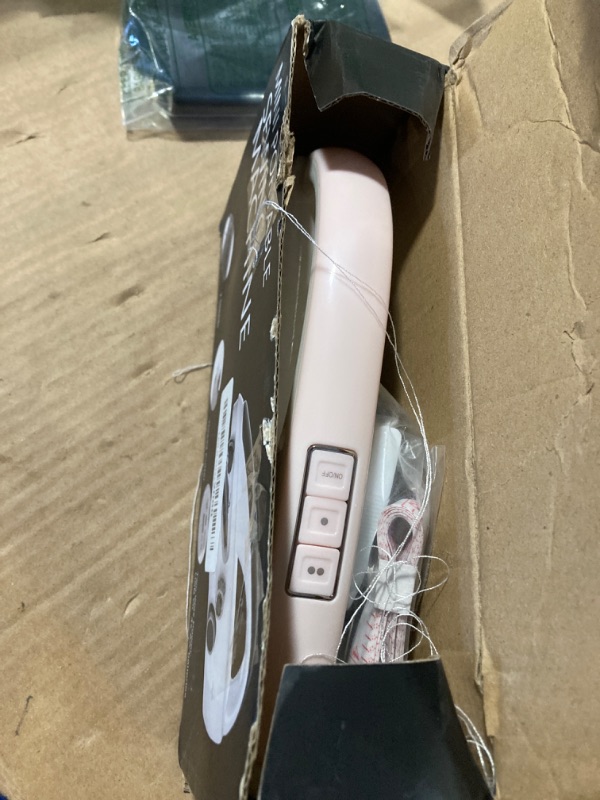 Photo 1 of **SPARE PARTS** Handheld sewing machine, portable, mini sewing machine, easy to use, fast sewing speed, suitable for sewing clothes, fabric, DIY Home machine for beginners?B-Pink?