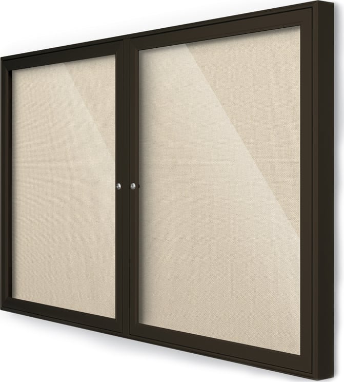 Photo 1 of ***SIMILAR ITEM*** MooreCo Balt 94P2D Enclosed Bulletin Board Cabinet, 2 Doors