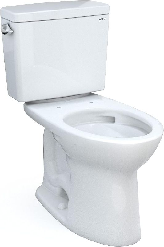 Photo 1 of ***SIMILAR ITEM*** Drake Two-Piece Elongated 1.6 GPF TORNADO FLUSH Toilet with CEFIONTECT, Cotton White