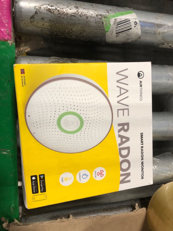 Photo 1 of Airthings 2950 Wave Radon - Smart Radon Detector with Humidity & Temperature Sensor – Easy-to-Use – Accurate – No Lab Fees – Battery Operated - Free App