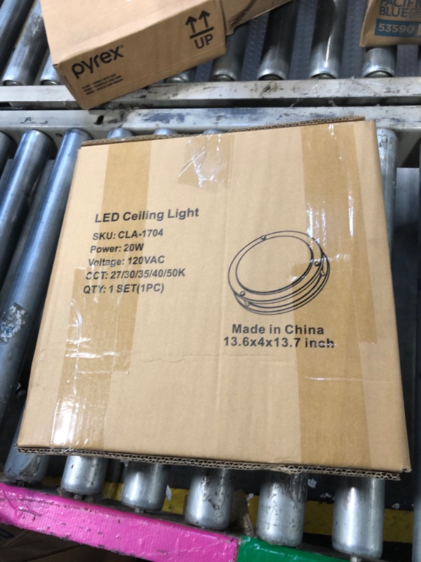 Photo 1 of 13 inch Flush Mount LED Ceiling Light Fixture, 2700K/3000K/3500K/4000K/5000K Adjustable Ceiling Lights, Oil Rubbed Bronze Saturn Dimmable Lighting for Hallway Bathroom Kitchen or Stairwell, ETL Listed
