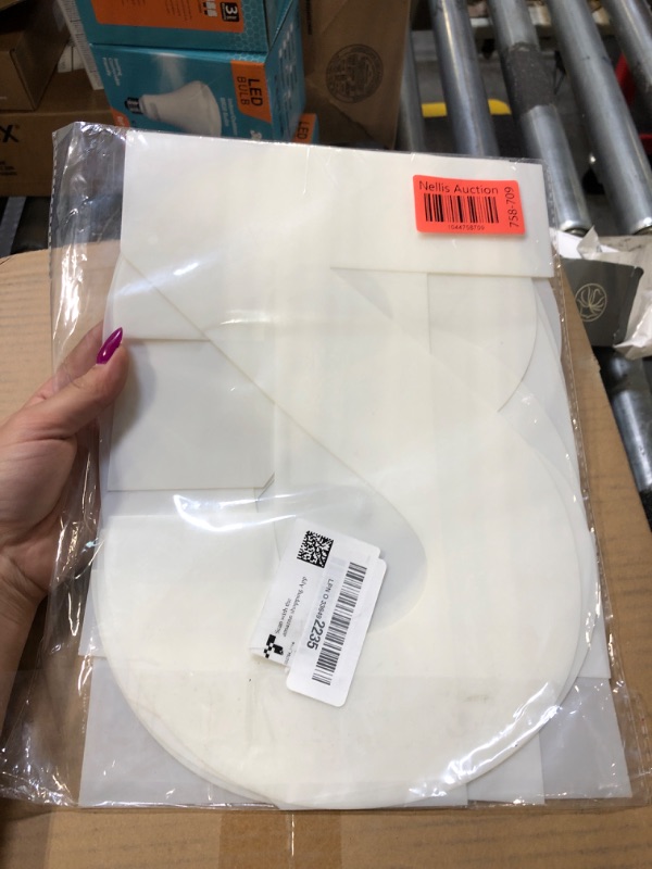 Photo 1 of 12 Inch Large Size Number Cake Mold Baking Forms Moulds, 9 Pieces 0-8 Cake Number Stencils Flat Plastic Templates Cake Cutting Number Mold Numerical Stencils for DIY Numbers Cakes Cookies Pastry