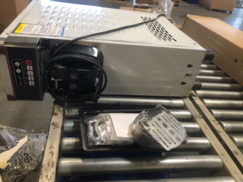 Photo 1 of Commercial Ice Cream Maker Machine with 7L Hoppers 1200W, 4.7-5.8Gal/h Auto-Clean Single Flavor Soft Serve Ice Cream Machine, for Bars/Restaurants