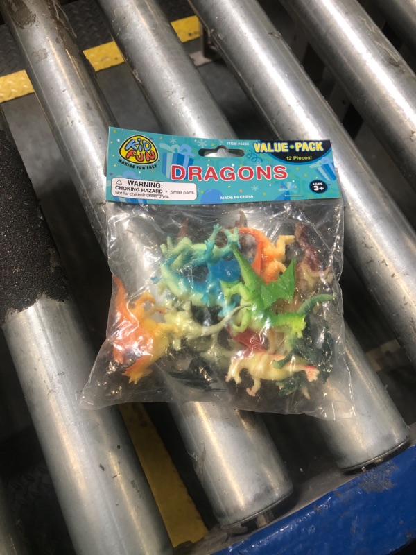 Photo 1 of Bedwina Mini Dragon Toy Figures - (Pack of 12) 2 Inch Plastic Rubbery Dragon Figurines in Assorted Colors and Styles - Kids Toys for Birthday Party Favors, Decorations, Cupcake Toppers and Piñatas
