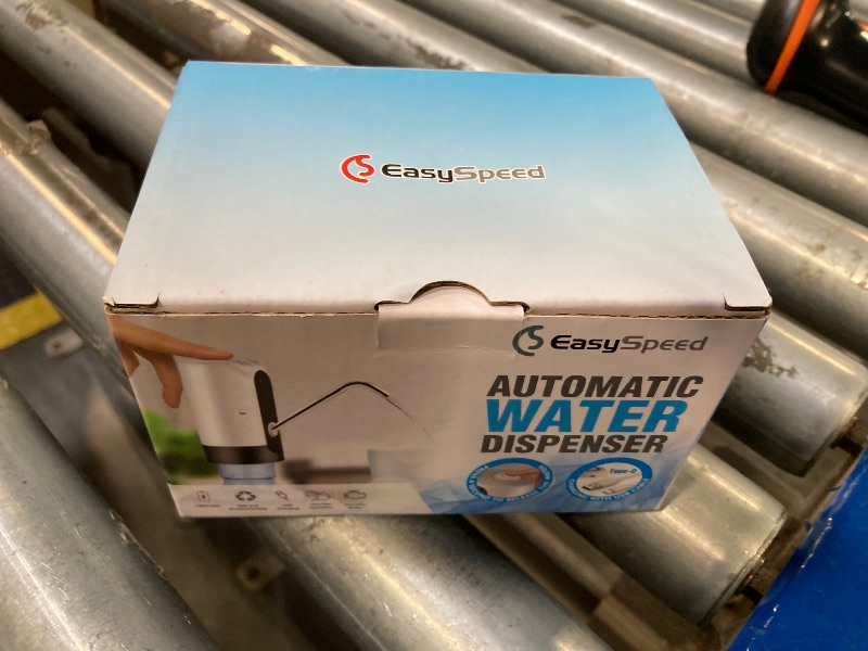 Photo 1 of EASYSPEED Water Dispenser for 5 Gallon Bottle, Portable USB-C Charging Automatic Electric Water Pump for 1, 2, 3, 4 Gallon Jug, Drinking, Camping, Travel, Kitchen, Office, White