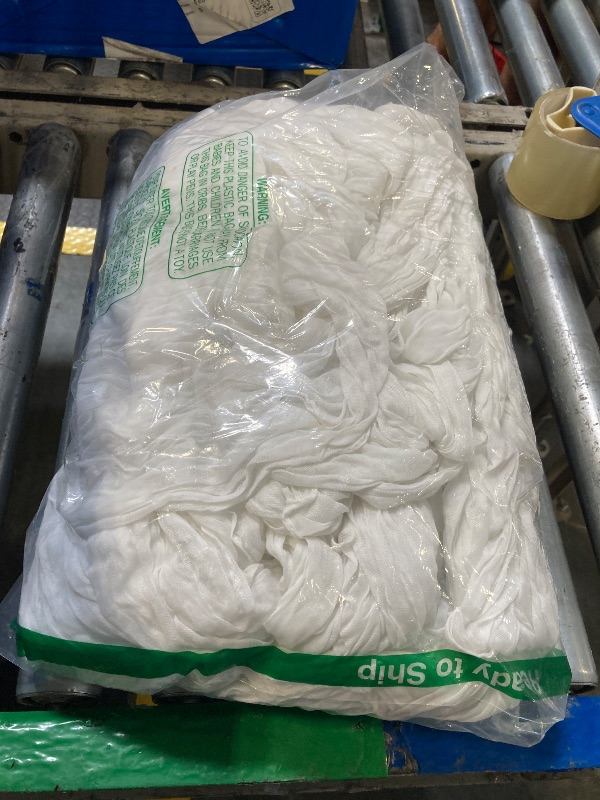Photo 1 of 10 Pack White Cheesecloth Table Runner 10FT Boho Gauze Fabric Table Runner Vintage Rustic Sheer Runners for Wedding Party Bridal Baby Shower Long Table Decorations