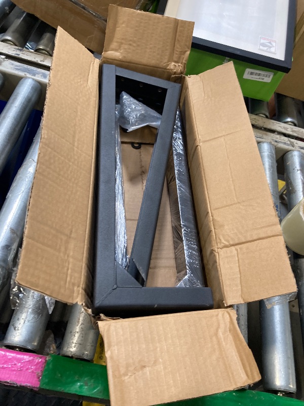 Photo 1 of Rotten Leaning Fence Post Repair Kit Adjustable Angle Quick Easy Fix Widen, Heavy Duty Steel Fence Post Anchor Ground Spike for Repair Tilted, Broken Wood Fence Post (Black - Set 2)