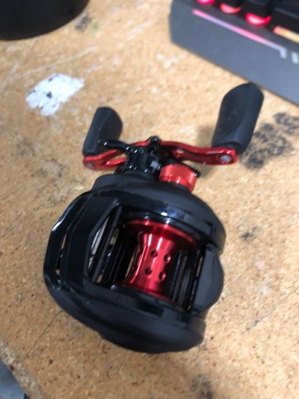 Photo 1 of Abu Garcia Zata LTD Baitcast Low Profile Reel and 7' Fishing Rod Combo, Magnetic Braking System, 24-Ton Graphite Construction, Graphite Body & Sideplates, Left Handle Position