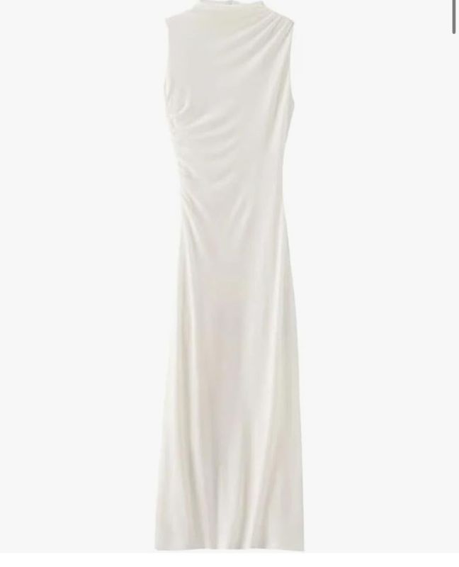 Photo 1 of BTFBM Women's Sleeveless Midi Dress with Tassels, color White, size M
 