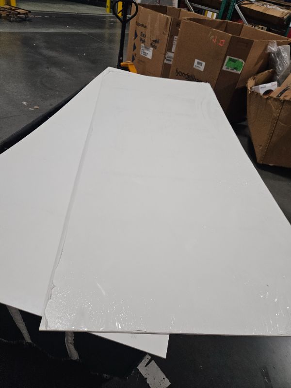 Photo 1 of **NEW STRAPS STILL FULLY INTACT**Samuel Müeller SMSWK603272-31 Silhouette 60-in x 32-in x 72-in Glue to Wall 3-Piece Shower Wall Kit, White
