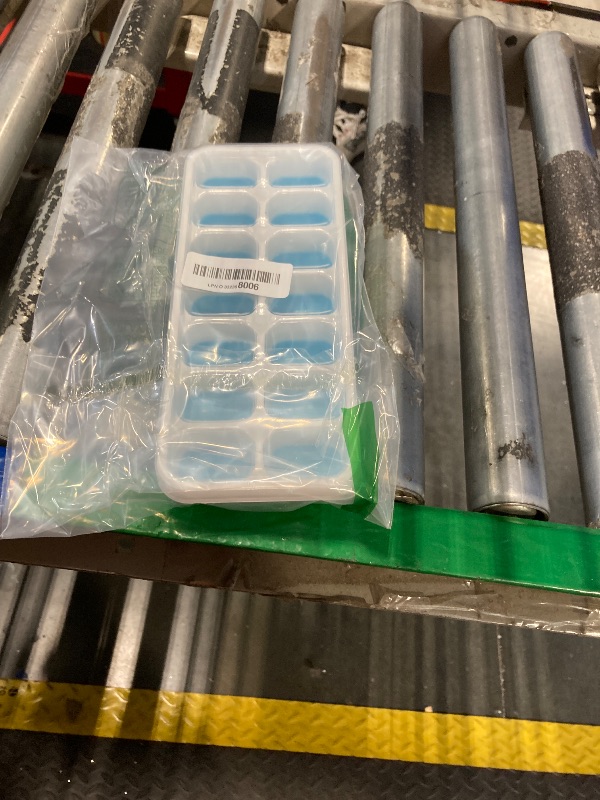 Photo 1 of **missing 2**Ice Cube Trays 4 Pack, Airabc Silicone with Removable Lid, Easy-Release Flexible 14-cube Trays, LFGB Certified and BPA Free, Stackable Covers for Cocktail, Freezer