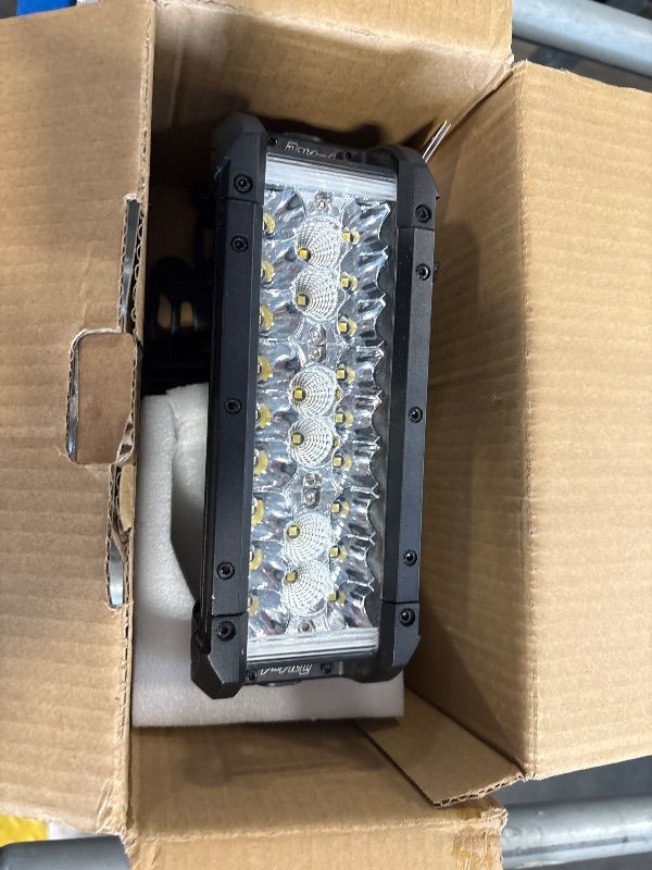 Photo 1 of Niking Auto LED Light Bar, 8 Inch 102W Triple Row Side Shooter LED Pods Off Road Spot Flood Combo Beam Waterproof Driving Fog Lights for Trucks ATV UTV SUV Tractor Pickup Motorcycle Boat      