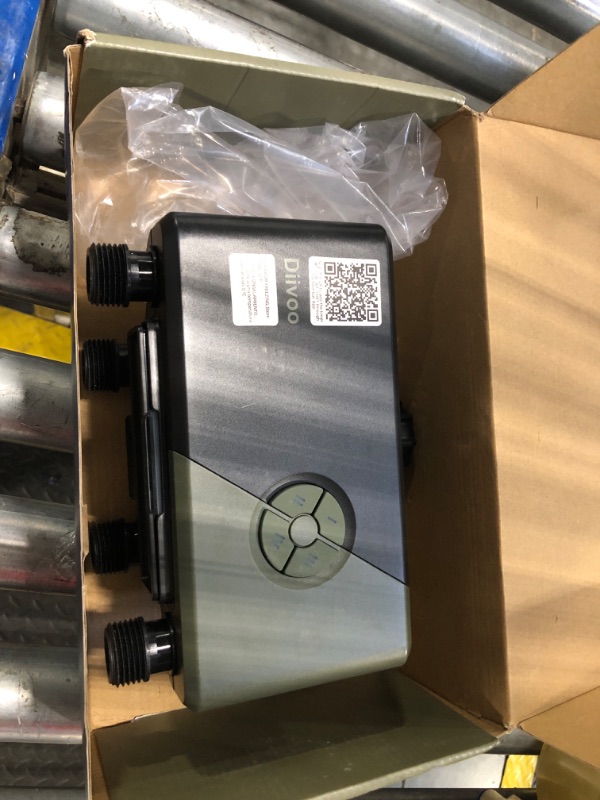 Photo 1 of Diivoo WiFi Water Timer 4 Outlets, Smart Sprinkler/Hose/Tap Timer Compatible with Alexa & 24 Irrigation Plans & Rain Delay, Garden Watering Systems Controller with 2 Watering Modes for Lawn Yard