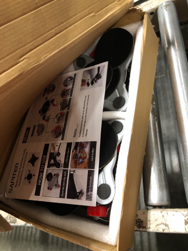 Photo 1 of ?Upgrade Large?Furniture Dolly & Furniture Rollers Mover with 5 Wheels, Carbon Steel Panel Furniture Lifter Set Up to 2200LBs, for 360° Rotation Shifting Moving Heavy Duty Refrigerator, Sofa, Cabinet