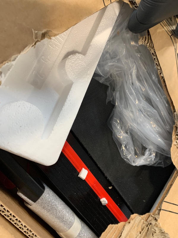 Photo 1 of RHYTHM FUN Incline Foldable Treadmill, Walking Pad Treadmill with Incline, 300 lbs Portable Treadmills with Handles for Home Office Use, Under Desk Compact Walking pad with LED Display & APP