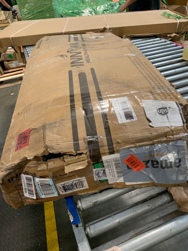 Photo 1 of INNOVA HEALTH AND FITNESS ITX9600 Heavy Duty Inversion Table, Standard Ankle Holding System, 300 lb Weight Capacity,Grey/Black