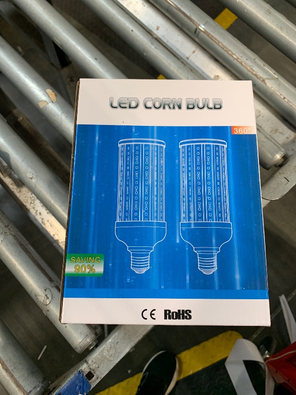 Photo 1 of FanNicoo 2 Pack 500W Equivalent LED Corn Light Bulb 5500 Lumen 6500K 60W Large Area Cool Daylight White E26/E27 Medium Base for Outdoor Indoor Garage Warehouse Factory Workshop Street Backyard