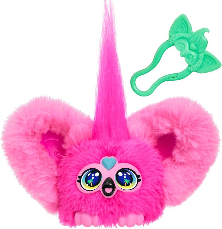 Photo 1 of Furby Furblets Flo-Flo Mini Friend, Electronic Plush Toys for Girls & Boys 6+, Pink Flamingo, Speaks Furbish & Plays Music, Series 4
