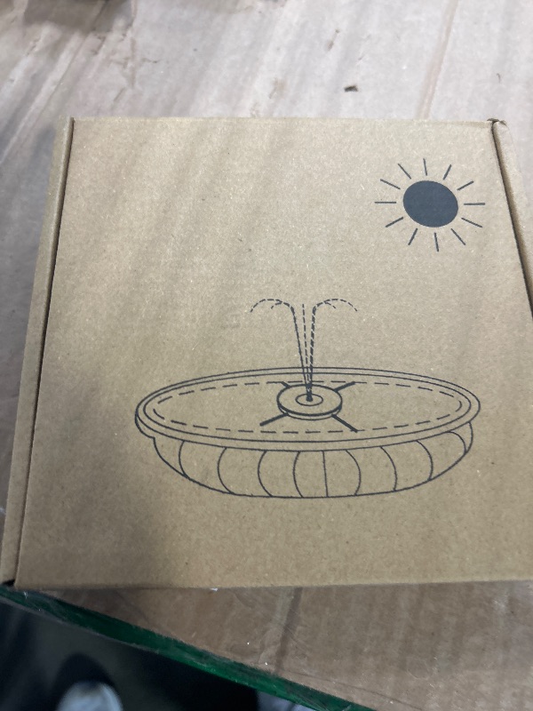 Photo 1 of SZMP Solar Fountain Upgraded 100% Glass Panel, 3.5W Floating Solar Powered Water Pump Built-in 2000 Battery with 7 Nozzle & 4 Fixer, Solar Bird Bath Fountain for Garden, Pool, Outdoor (Colorful)