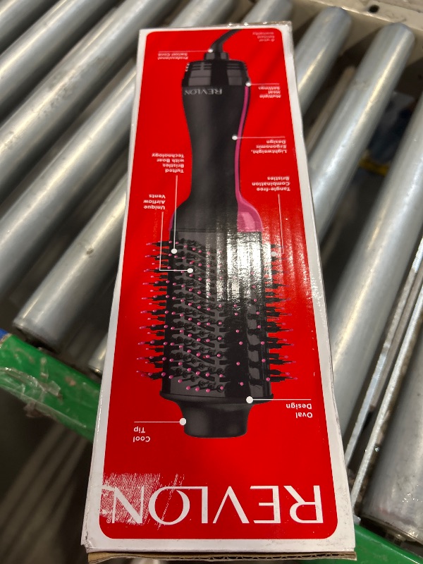 Photo 1 of REVLON One-Step Volumizer Hair Dryer and Styler, Improved Motor for Less Frizz, More Shine, and Reduced Heat Damage for Salon Style Round Brush for Blowout, Black (Amazon Exclusive)             