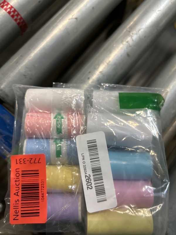 Photo 1 of 10 Rolls 2.2in x 19ft Colorful Thermal Printer Paper Rolls and Self-Adhesive Printable Sticker for Mini Pocket Printer, Recipe Mini Portable Printer Paper, Thermal Receipt Paper Rolls