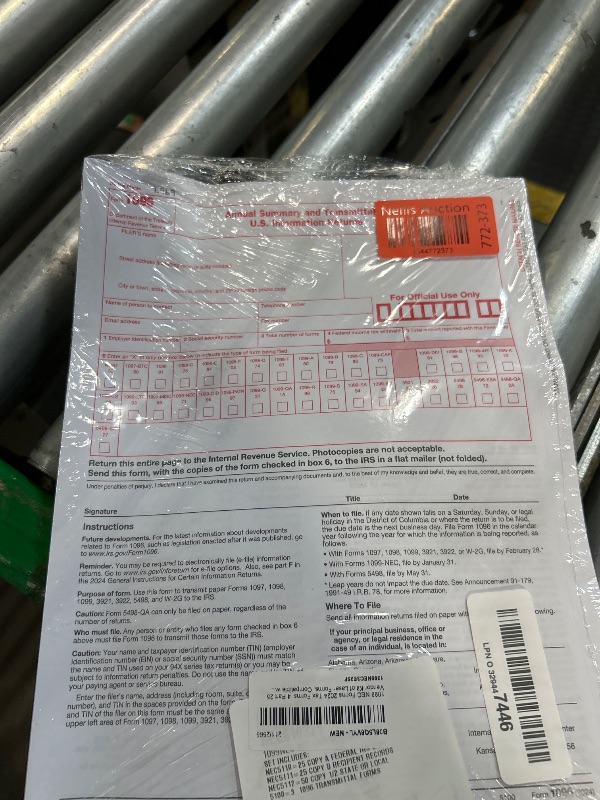 Photo 1 of 1099 1099 NEC Forms 2024, 4 Part 25 Vendor Kit of Laser Forms, Compatible with QuickBooks and Accounting, 25 Pack, Software and Envelopes NOT Included, Made in The USA