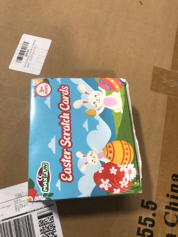 Photo 1 of Max Fun Rainbow Color Scratch Easter Crafts Kit Easter Ornaments (96 Counts)-Magic Scratch Off Cards Paper Hanging Art Craft Supplies Educational Toys Kit for Kids Party Favors