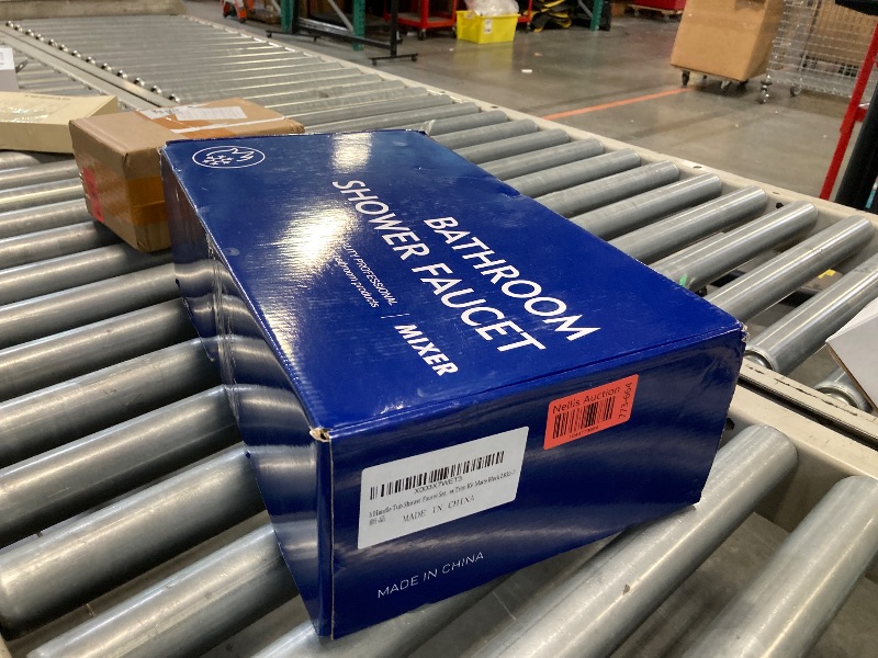 Photo 1 of 3 Handle Tub Shower Faucet Set Shower System with Tub Spout Bathtub Faucet Set Shower Tub Combo Set Complete Tub and Shower Trim Kit Matte Black