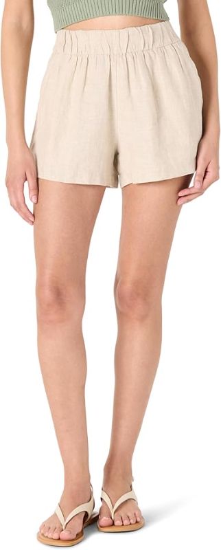 Photo 1 of The Drop Women's Standard Essie Linen Pull on Mini Short XXL
