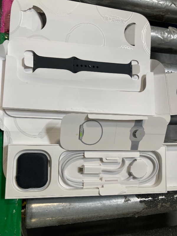 Photo 1 of Apple Watch Series 10 [GPS 46mm case] Smartwatch with Jet Black Aluminium Case with Black Sport Band - M/L. Fitness Tracker, ECG App, Always-On Retina Display, Water Resistant. 