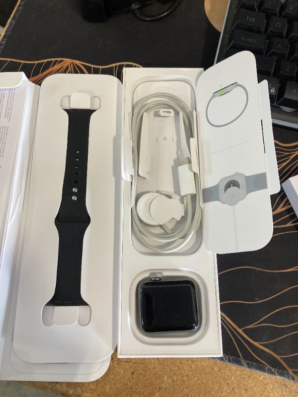 Photo 1 of Apple Watch Series 10 [GPS 46mm case] Smartwatch with Jet Black Aluminium Case with Black Sport Band - M/L. Fitness Tracker, ECG App, Always-On Retina Display, Water Resistant. 