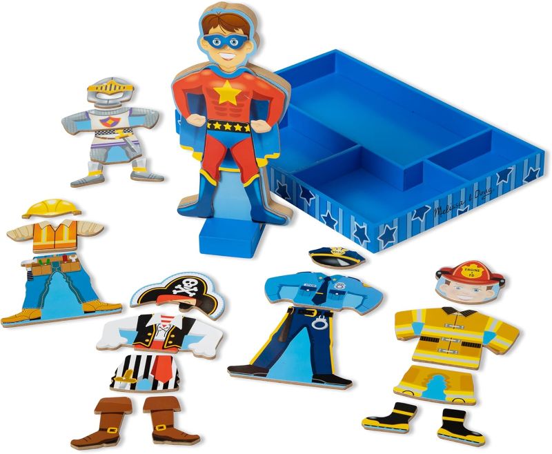 Photo 1 of ***PARTIAL SET
Melissa & Doug Joey Magnetic Wooden Dress-Up Pretend Play Set (25+ pcs) for Toddlers and Preschoolers Ages 3+
