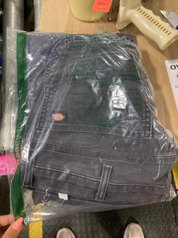 Photo 1 of Dickies mens Tough Max Duck Carpenter Pants, Stonewashed Slate, 38W x 32L US                
