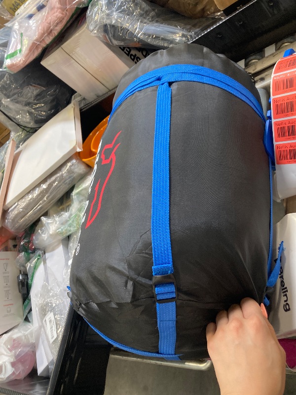 Photo 1 of 0 Degree Winter Sleeping Bags for Adults Camping (350GSM) -Temp Range (5F – 32F) Portable Waterproof Compression Sack- for Big and Tall in Env Hoodie: Hiking Backpacking 4 Season