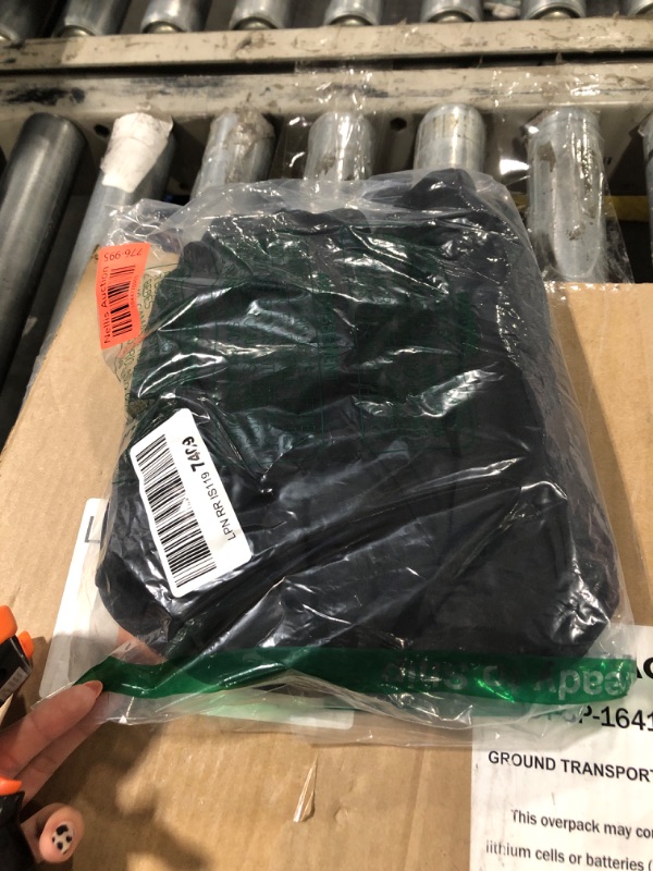 Photo 1 of **BELT MISSING**GORLYA Girl's 3/4 Sleeve Casual Scalloped Edge A-line Belted Dress with Pockets for 4-14T Kids (GOR1031, 11-12Y, Black)