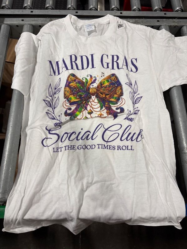 Photo 1 of ""MARDI GRAS SPECIAL CLUB, LET THE GOOD TIMES ROLL"" T SHIRT , Small