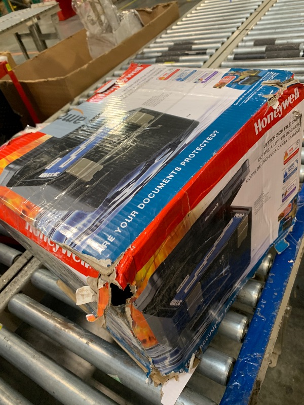 Photo 1 of ***KEY MISSING***
Honeywell Safes & Door Locks - Fireproof & Waterproof Filing Safe Box Chest for Home - Fits Letter, A4 Files - Strong ABS Plastic - Document Safety Box with Key Lock System - 0.60 Cubic Feet - 1106