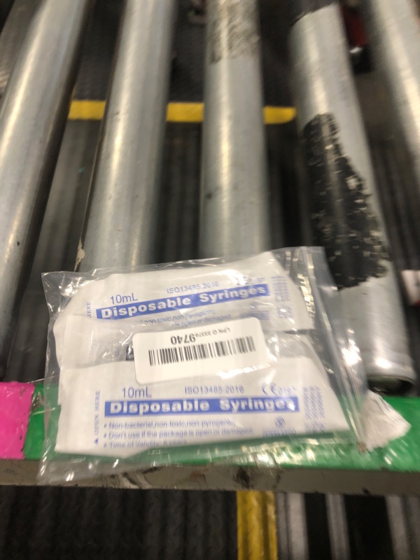 Photo 1 of 10ml Syringe for Liquid, Oral, Scientific Labs, Measurement, Dispensing, with Cap- 3 Pack